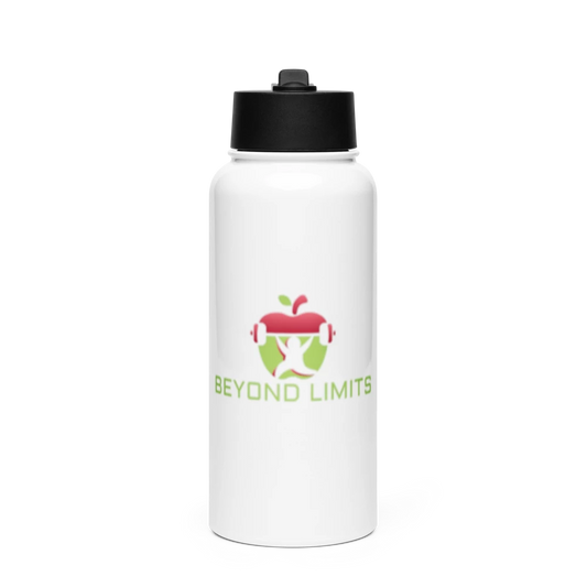 Sportfles 950 mL Stainless steel met uitklapbaar rietje Beyond Limits